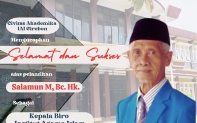 Selamat dan Sukses Pelantikan Kepala Biro IAI Cirebon